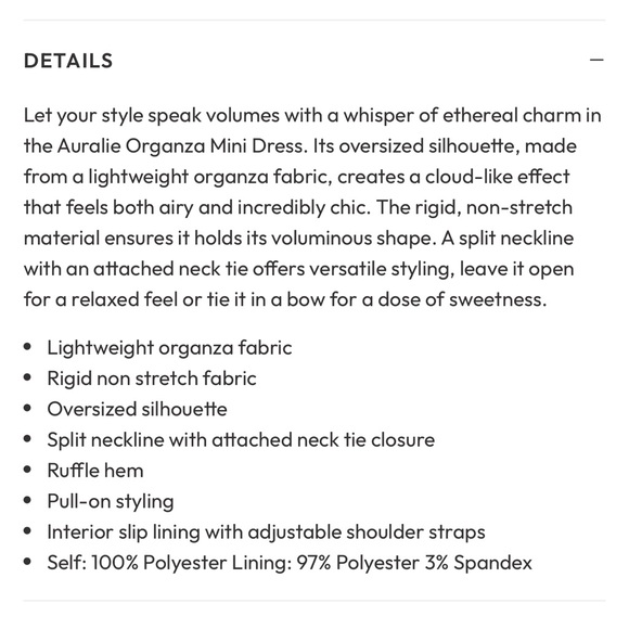 Vici Aurelie Organza Mini Dress - Picture 7 of 8